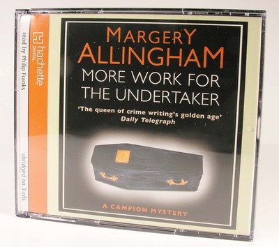 MORE WORK FOR THE UNDERTAKER AUDIO BOOK MARGERY ALLINGHAM 3CDS ALBERT CAMPION