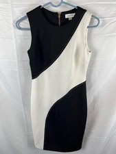 Calvin Klein Black and White Dress SZ 4P