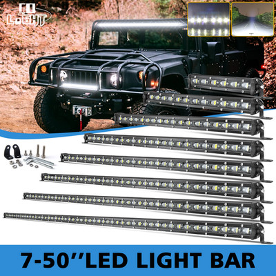 14 20 26 32 38 44 50 Zoll LED Light bar Lichtbalken Arbeitsscheinwerfer 12V/24V