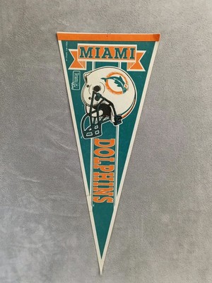 Miami Dolphins Team Helmet Logo Felt pennant NFL - 30''x 12''