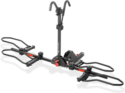 Cycle Store Rack ARKSEN 2-Bike Hitch Mount Bike Rack, Foldable Platform Carrier W/Smart ...