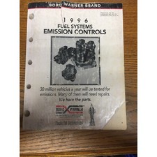 Vintage 1996 Borg Warner Fuel systems Emission controls Catalog
