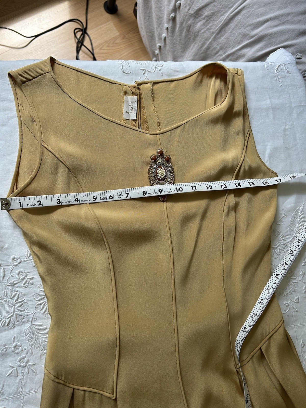 Vintage Fausto Sarli 3 Piece Fox Fur Lined Brocade Blazer Outfit Italian Design 