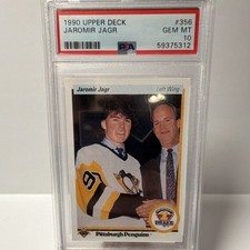 1990-91 Upper Deck Jaromir Jagr Rookie Draft #356 PSA 10 Pittsburgh Penguins