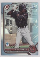 2022 Bowman 1st Edition Sky Blue Foil Alvin Guzman #BPPF-18 y0i