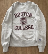 Vintage Champion Boston College University Sweatshirt Crewneck Y2K Sz Small