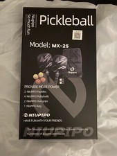 Pickleball Set, 2 Paddles, 4 Balls, 2 Overgrips, 1 Bag - Niupipo MX-25 