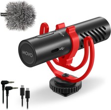 Movo VXR10-AI Shotgun Microphone with AI Noise Cancellation
