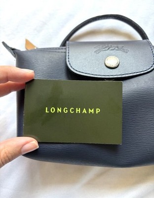 Longchamp Le Pliage XS dunkelblau Leder