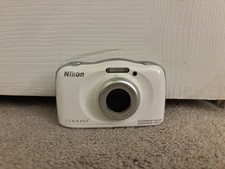 Nikon COOLPIX S33 13.2MP Digital Camera - White for sale online | eBay