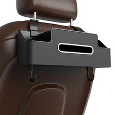 Car Seat Back Storage Box Multifunctional Organizer Tissue Drink Cup Holder