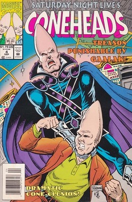 Coneheads #4 (Newsstand) VG; Marvel | low grade - Saturday Night Live Skit - w/B