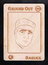 AL BARLICK - GYPSY OAK Wooden BASEBALL Trading Card - FAN CRAZE ART SERIES