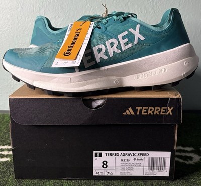 US Men s 8/Women s 9 - Adidas TERREX Agravic Speed Trail  Pure Teal  JR5239