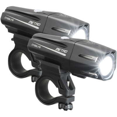 Cygolite Metro Plus 850 USB Bike Headlights & Accessories Bundle