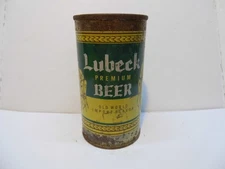 LUBECK PREMIUM FLAT TOP BEER CAN~LUBECK BRG, CHICAGO, ILL