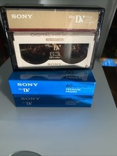 2 Sony DVM60PRL Digital Video Cassette MiniDV 60/90 Minutes New  DVM63 Used