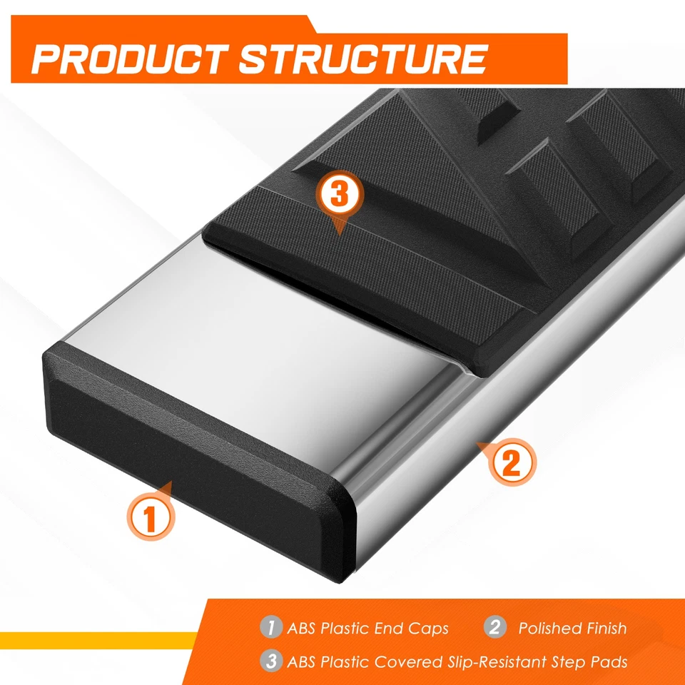 Para 05-10 Lexus RX330 RX350 RX400h RX450h 6.5" estriberas barra Nerf escalón lateral Foto 3 de 4