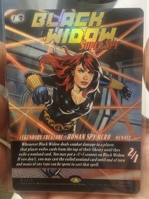 Black Widow, Super Spy (Borderless) (0393) Marvel Super Heroes Foil