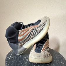 adidas Yeezy Quantum QNTM Flash Orange Black Gray Mid Top Lace Up GW5314