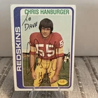Chris Hanburger Autographed 1978 NFL Topps Football Trading Card~HOFer