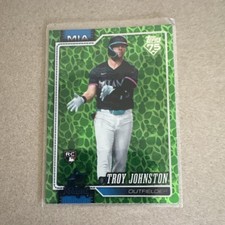 Topps 2024 Series 1 Troy Johnston #317 Rookie Green Miami Marlins Baseball Card