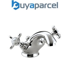Bristan 1901 BAS CD Chrome Mono Basin Mixer Tap + Waste + Fixings Monobloc