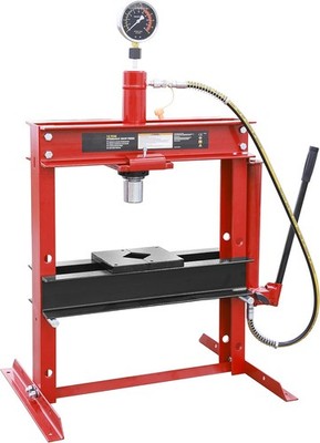 Big RED Torin Steel H-Shape Hydraulic Garage/Shop Benchtop Press