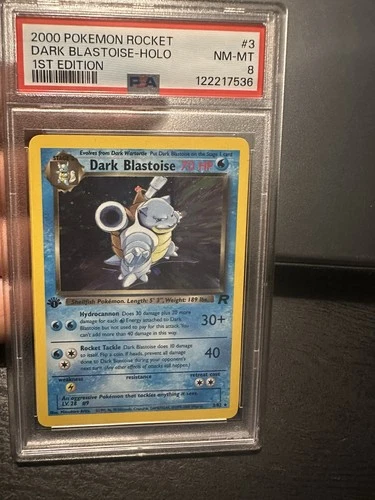 New Listing2000 POKEMON ROCKET 1ST ED #3 DARK BLASTOISE-HOLO PSA 8