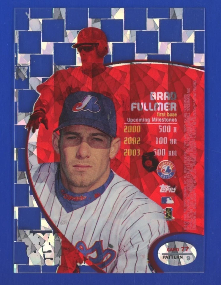 Brad Fullmer 1998 Topps Tek #77 Pattern 9 DIFFRACTOR parallel - WOW! - Image 3 of 3