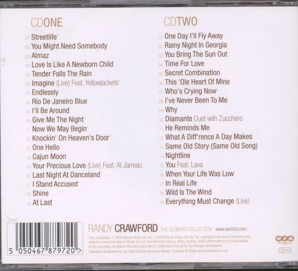 Randy Crawford Ultimate Collection Doppel-CD UK Warner Strategic Marketing - Bild 2 von 2