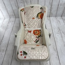 Vintage 1970  s Baby Seat Carrier with Lions and buterflies for props/display