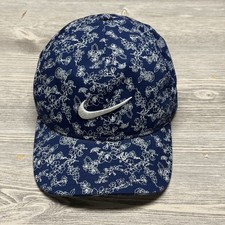 Nike Hat Cap Classic99 Dri-Fit Baseball Adjustable Navy Blue Floral