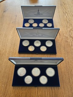 Münzen Sammlung Olympische Spiele Moskau 1980