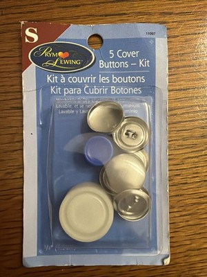 Prym Sewing Cover Button 11097  Kits-Size 3/4''- (One Pack - 5 Cover Buttons )
