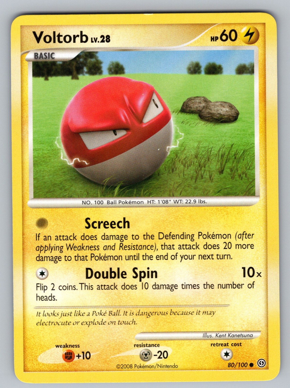 Voltorb (80) - 80/100 - NM - Stormfront