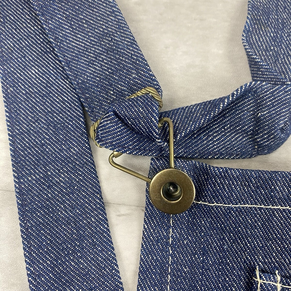 vintage 60s LOAF-EEZ shortalls Womens denim sanforized cotton TALL high waist View 2