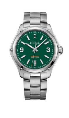 Brand New Ebel Discovery Men's Green Dial 41 mm Stainless Steel Watch 1216421