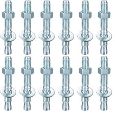 Wedge Anchors  1/2" x 3-3/4" Good for Cement and Concrete Wall - Pack of 12