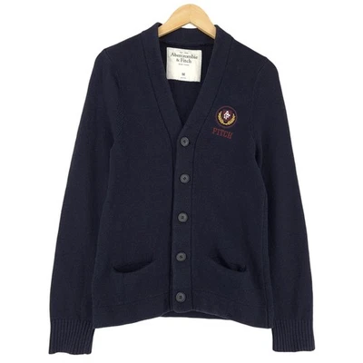 Abercrombie & Fitch Vintage Veste en Tricot Femme Coton Gh2 Taille M - Photo 1/4