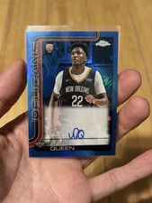 Derik Queen Blue Refractor RC Auto  2025-26 Topps Chrome #TCAR-DQ /150