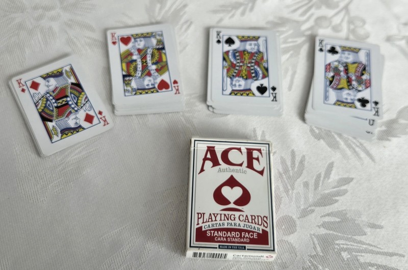 1 Deck Vintage Ace Playing Cards 1 Box Red * Standard Face - made in Texas