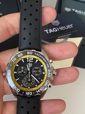 Tag Heuer 43mm Formula 1 Quartz Black Dial Rubber Men's Watch