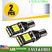 912 LED Reverse 921 Light Canbus Error Free T15 Car Backup Bulb White 1~10Set