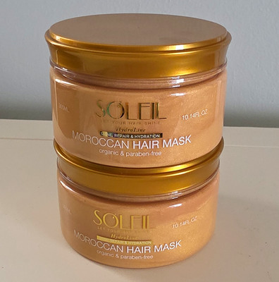 Soleil HydroLine Moroccan Hair Mask Repair Hydration Shine Paraben-Free 10.14