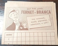 Juego de dados publicitarios Fernet Branca vintage