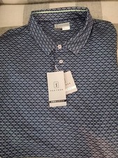 Polo da golf PGA Tour Pro Series stampa golf pavone taglia XXL 