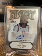2025 Topps Finest Basketball Autographs Ayo Dosunmu Chicago Bulls