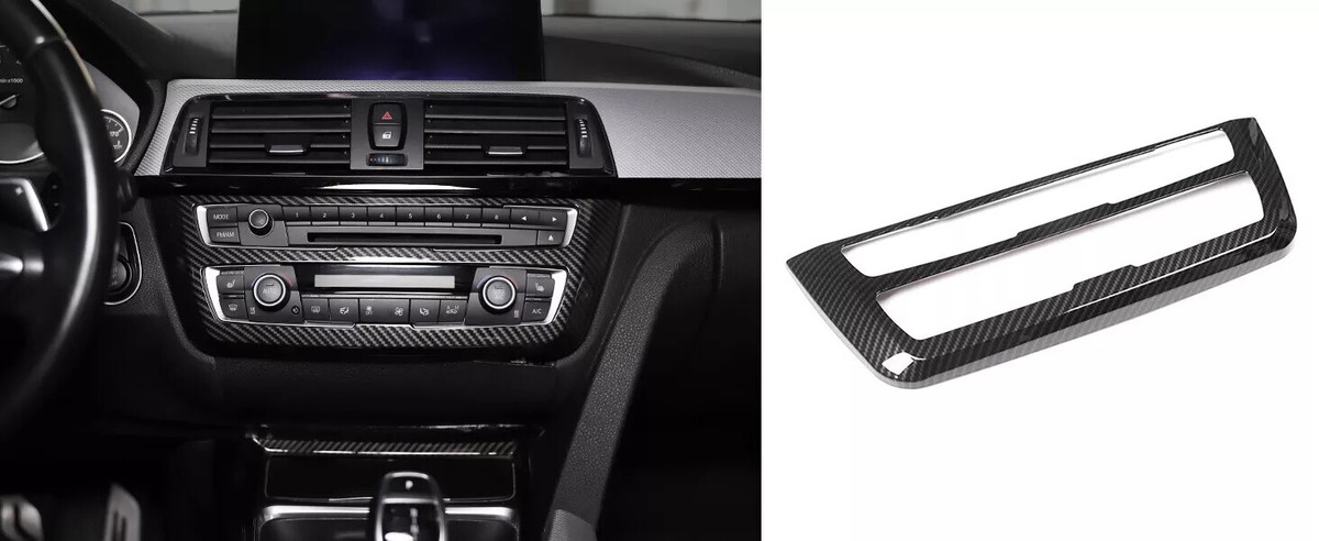 For BMW 3/4 Series F30 Carbon Fiber Style Console Dashboard CD