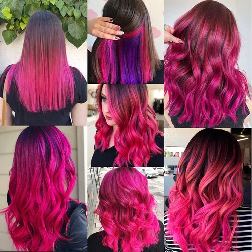 6 extensiones de cabello rizado con clip largas rizadas onduladas reflejos rayas de cabello - Imagen 25 de 81